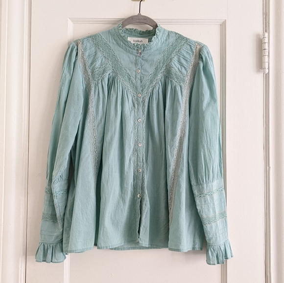 ba&sh Tops - Ba&sh Heiko blouse in vertdeau